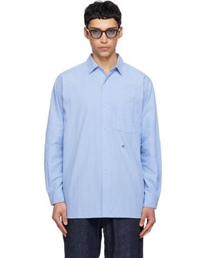 Nanamica Regular Collar Wind Shirt - Blue