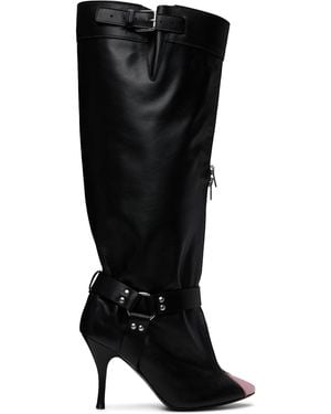 ALL-IN Bottes Hautes Noires Sans Glissière