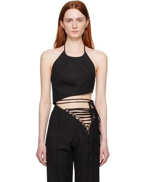 Aleksandre Akhalkatsishvili Ssense Exclusive Tank Top - Black
