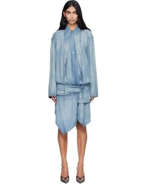 DIESEL De-Tilora-S Denim Midi Dress - Blue