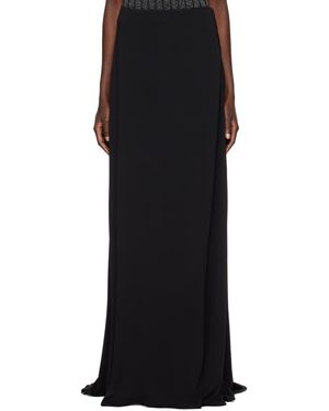 Maximilian Davis Jupe Longue Donna Noire