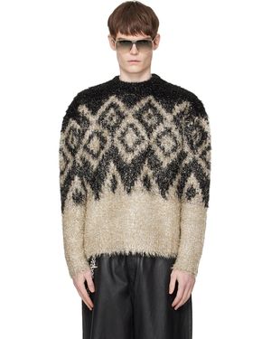 Acne Studios Metallic Knit Jumper - Black