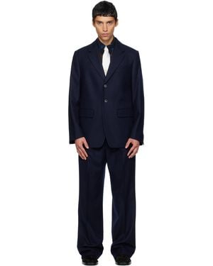 Dries Van Noten Loose Fit Suit - Black