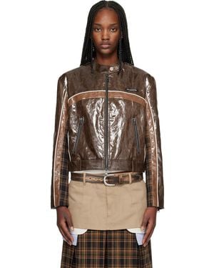 ANDERSSON BELL Circuit Track Faux-Leather Jacket - Black