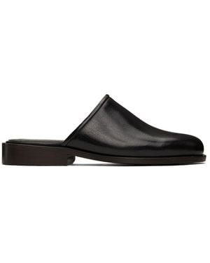 Lemaire Square Mules - Black