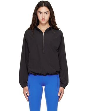 Literary Sport Virginia Half Zip Jacket - Black
