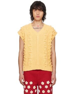 HARAGO Appliqué Vest - Red