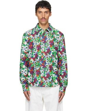 Marni Pop Flowers Print Shirt - Green