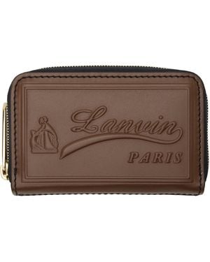 Lanvin 'Catch By Zipped Card Holder - Black