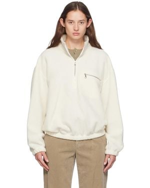 Rier Ssense Exclusive Fleece Sweater - White