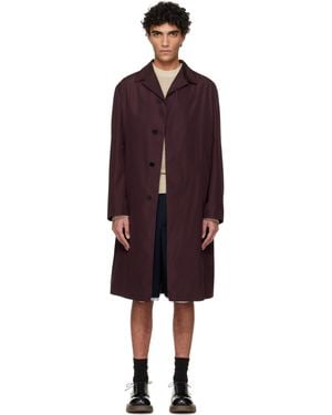 Jil Sander Burgundy Sport Coat - Black