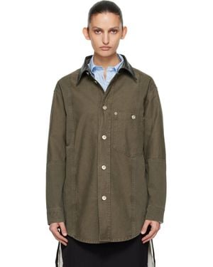 Wales Bonner Khaki Brixton Shirt Jacket - Green