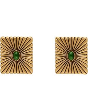 Versace Circe Earrings - Black