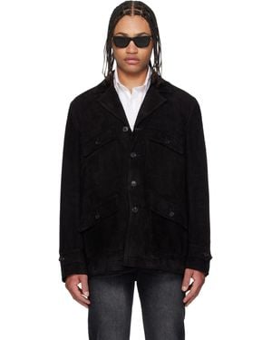 Paul Smith Field Suede Jacket - Black