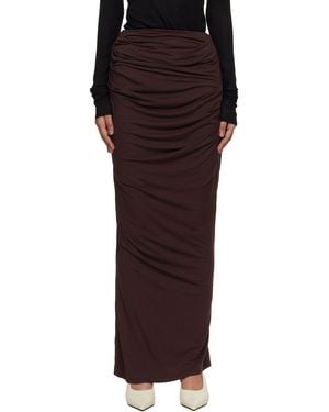 Entire studios Drape Maxi Skirt - Black