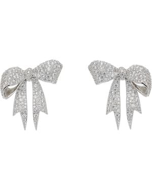 ShuShu/Tong Yvmin Edition Diamond Bowknot Earrings - Black