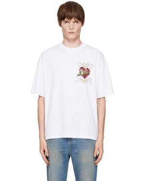 Amiri Heart' Oversized T-Shirt - White