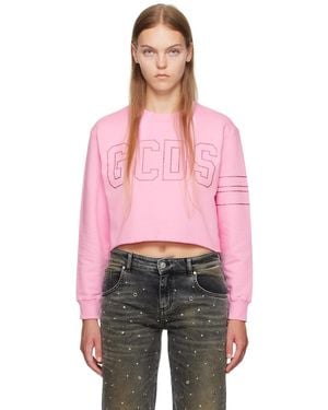 Gcds Pink Bling Sweatshirt