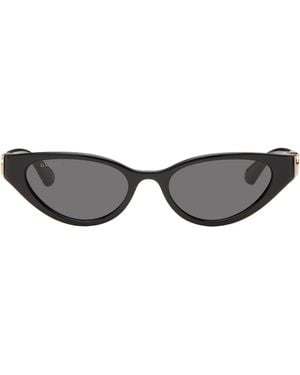 Gucci Emblem Cat Eye Sunglasses - Gray