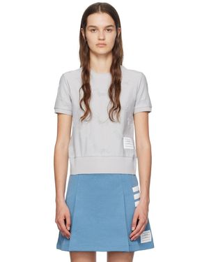 Thom Browne Thom E グレー Hector Tシャツ - ブラック