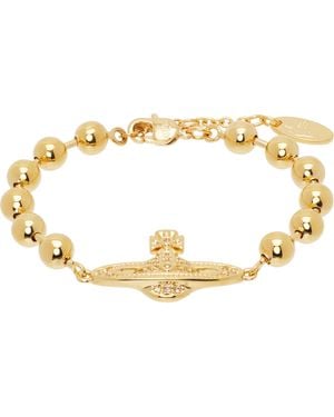 Vivienne Westwood Thames Mini Bas Relief Bracelet - Metallic