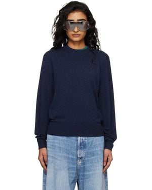 Acne Studios Fitted Yak Wool Jumper - Blue