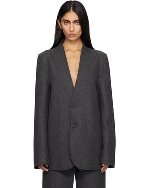 Marie Adam-Leenaerdt Base Classic Single Breast Blazer - Black