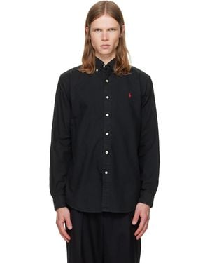 Polo Ralph Lauren Garment-Dyed Oxford Shirt - Black