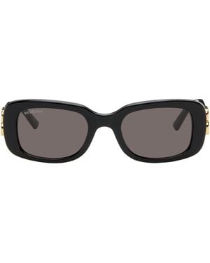 Balenciaga ブラック Rectangular サングラス