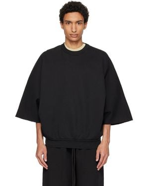 Fear Of God Cut Sleeve Sweatshirt - Black