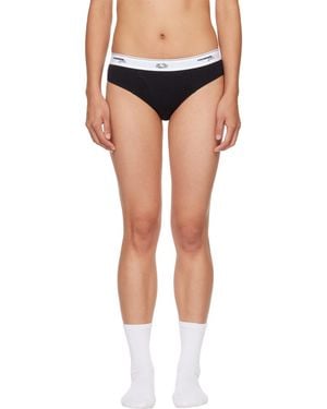 HOMMEGIRLS Three-Pack Fruit Of The Loom Edition Bikini Briefs - Blue