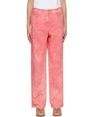 MSGM Pink Faded Jeans