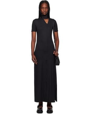 ワンピース Y-3 Combination Long Black Dress XS COMBINATION LONG SLEEVE DRESS(XS Black): Y's｜THE SHOP YOHJI