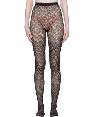 Wolford Blossom Net Tights - Grey