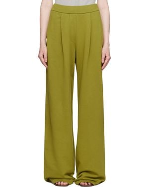 Dries Van Noten グリーン ストレート スウェットパンツ