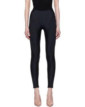 Mugler Eco Sport Lycra Leggings - Black