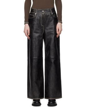 Stand Studio Mylah Leather Trousers - Black