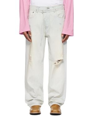 Acne Studios ブルー 1991 Toj ルーズフィット ジーンズ - ホワイト
