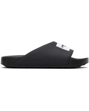 Givenchy Label Slide Sandals - Black