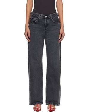 Agolde Low Rise Loose Jeans - Black