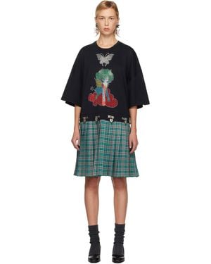 Chopova Lowena Spaced Out T-Shirt Minidress - Black