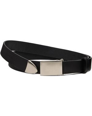 Comme des Garçons Steer Oil Smooth 30 Mm Belt - Black
