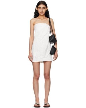 GAUGE81 ホワイト Tula ミニワンピース - ブラック