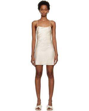 Third Form Off- Crush Bias Minidress - Black