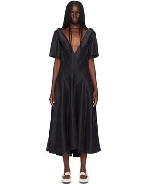 Bottega Veneta Fluid Midi Dress - Black