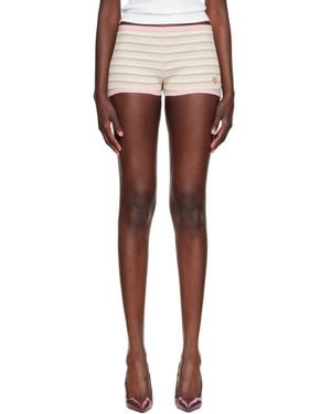 Amiri Ma Striped Micro Shorts - Multicolour