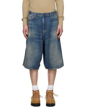 R13 Jesse Denim Shorts - Blue