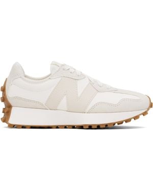New Balance オフホワイト 327 スニーカー - ブラック