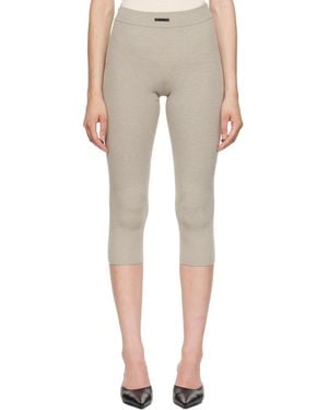 Fear Of God Rib Knit Capri Leggings - Natural