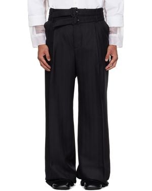 Egonlab Pleated Pants - Black